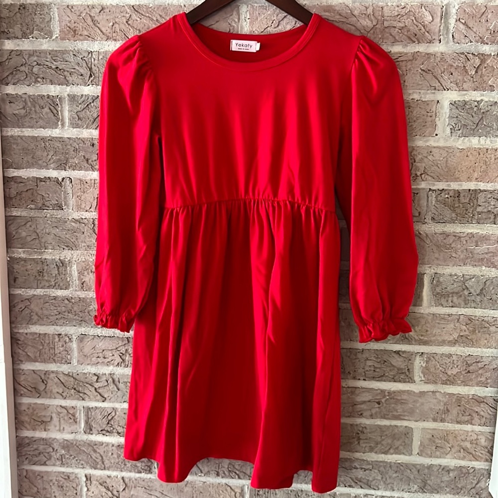 Girls red dress